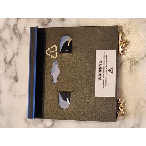 NAPIER Gold Tone Crystal Leaf Drop Earrings Lever Back Closure New With Tags - Picture 3 of 5